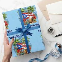 The Only Thing More Powerful Than Hate Is Love Puerto Rico Wrapping Paper Roll Unity and Love Boricua Heritage Pride