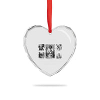 The Original Homeland Security Fighting Terrorism Since 1492 Heart Crystal Glass Ornament Native American