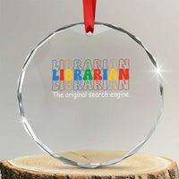 The Original Search Engine Crystal Glass Ornament School Librarian Library Books