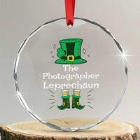 The Photographer Leprechaun Matching Group Crystal Glass Ornament Festive St Patricks Day Squad Photographers TS02
