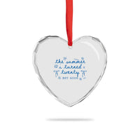 The Summer I Turned Thirty Funny 30th Birthday Est 1996 Heart Crystal Glass Ornament Summer Coastal Birthday Seashell Bow