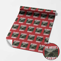 The Water is Great Swamp Monster Reflecting Pool Wrapping Paper Roll Funny Washington DC Algae Creature Meme