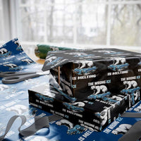 The Wrong Ice is Melting Polar Bear Wrapping Paper Roll Against Ice Environmental Activist Protest
