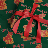 This Is Bull Shit Wrapping Paper Roll Bullshit Sarcastic Embarrassing Gag Gifts - Wonder Print Shop