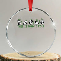 This Is How I Roll Crystal Glass Ornament Cute Bear Panda Lover - Wonder Print Shop