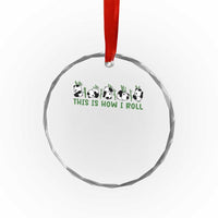 This Is How I Roll Crystal Glass Ornament Cute Bear Panda Lover - Wonder Print Shop