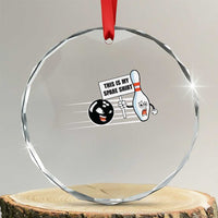 This Is My Spare Shirt Crystal Glass Ornament Funny Bowling Gift TS12
