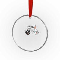 This Is My Spare Shirt Crystal Glass Ornament Funny Bowling Gift TS12
