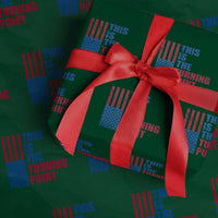 This is The Turning Point Wrapping Paper Roll USA Flag Patriotic Freedom Conservative - Wonder Print Shop