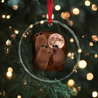 Three Marcus The Worm Moon Crystal Glass Ornament Funny Weird Cursed Meme - Wonder Print Shop