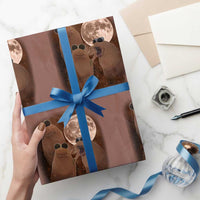 Three Marcus The Worm Moon Wrapping Paper Roll Funny Weird Cursed Meme - Wonder Print Shop