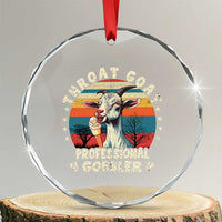 Throat Goat Crystal Glass Ornament Funny Dirty Humor Embarrassment Vintage - Wonder Print Shop