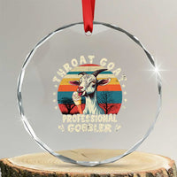 Throat Goat Crystal Glass Ornament Funny Dirty Humor Embarrassment Vintage TS10