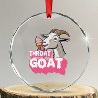 Throat Goat Crystal Glass Ornament Sarcastic Adult Humor TS12