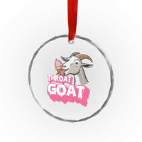 Throat Goat Crystal Glass Ornament Sarcastic Adult Humor TS12