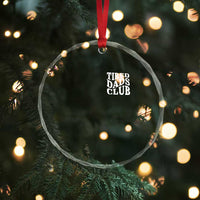 Tired Dads Club Crystal Glass Ornament Fathers Day Funny Dad Life TS10