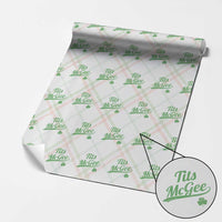 Tits McGee Wrapping Paper Roll Funny Womens St Patricks Day Vintage Shamrocks