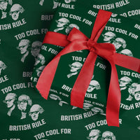 Too Cool for British Rule Founding Fathers Wrapping Paper Roll Funny Patriotic USA 4th of July - Wonder Print Shop