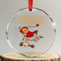 Toodaloo Cuntaroos Funny Offensive Retro Goodbye Crystal Glass Ornament Vintage Scooter Girl Cartoon Edgy Adult Humor