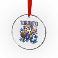Toronto Ice Hockey Beaver Crystal Glass Ornament Canadian Pride Gift - Wonder Print Shop