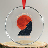 Total Lunar Eclipse March 3 2026 Crystal Glass Ornament Constellation Wolf Souvenir Graphic