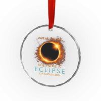 Total Solar Eclipse Crystal Glass Ornament 12th August 2026 Majorca Totality