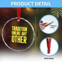Tradition Unlike Any Other Georgia Golfing Crystal Glass Ornament for Golf Lover Augusta Sports