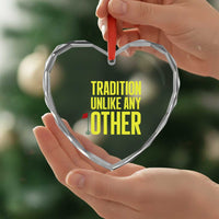 Tradition Unlike Any Other Georgia Golfing Heart Crystal Glass Ornament for Golf Lover Augusta Sports
