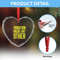 Tradition Unlike Any Other Georgia Golfing Heart Crystal Glass Ornament for Golf Lover Augusta Sports