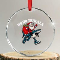 Tralalero Tralala Christmas Meme Crystal Glass Ornament Santa Xmas Ho Ho Ho TS14
