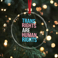 Trans Rights Crystal Glass Ornament Human Rights Transgender Pride Gender Equality TS10