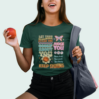 Teacher T Shirt Groovy Retro Let Them Misunderstand You Judge You Teacher T-Shirt, Back To School Shirt, Gift For Teacher, Teaching - Wonder Print Shop
