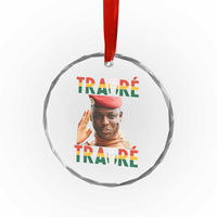 Traoré 2025 Crystal Glass Ornament African President Burkina Faso - Wonder Print Shop