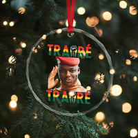 Traoré 2025 Crystal Glass Ornament African President Burkina Faso - Wonder Print Shop