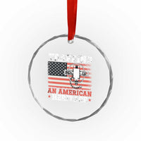 Trapping American Heritage Crystal Glass Ornament Patriotic Trap Hunting Trapper TS02