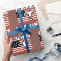 Trapping American Heritage Wrapping Paper Roll Patriotic Trap Hunting Trapper - Wonder Print Shop