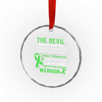 Traumatic Brain Injury Awareness Crystal Glass Ornament I Am The Storm TBI Warrior TS02
