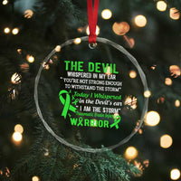 Traumatic Brain Injury Awareness Crystal Glass Ornament I Am The Storm TBI Warrior - Wonder Print Shop