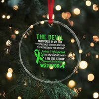 Traumatic Brain Injury Awareness Crystal Glass Ornament I Am The Storm TBI Warrior TS02