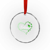 Traumatic Brain Injury Awareness Crystal Glass Ornament TBI Believe Butterflies TS02
