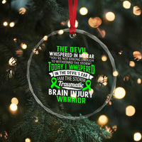 Traumatic Brain Injury Awareness Crystal Glass Ornament TBI Warrior I Am The Storm - Wonder Print Shop
