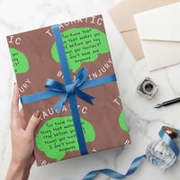 Traumatic Brain Injury Awareness Wrapping Paper Roll TBI Support - Wonder Print Shop
