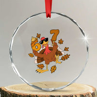 Trending Six Seven Meme Turkey Crystal Glass Ornament Funny Thanksgiving Gift TS12