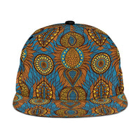 Tribal Earth African Ankara Pattern Snapback Cap