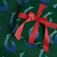 Tribal Makau Hawaiian Fish Hook Pacific Islander Hawaiian Wrapping Paper Roll