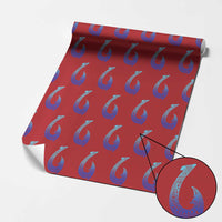 Tribal Makau Hawaiian Fish Hook Pacific Islander Hawaiian Wrapping Paper Roll