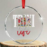 Trini Life Crystal Glass Ornament Trinidad and Tobago Flag Caribbean Souvenir TS10