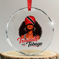 Trinidad and Tobago Afro Girl Crystal Glass Ornament Trini Black Queen Caribbean Pride Heritage Gift