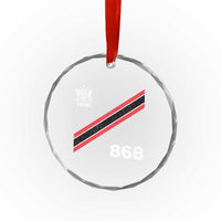 Trinidad and Tobago Flag Crystal Glass Ornament 868 Trini Soccer Fan TS10