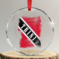 Trinidad and Tobago Flag Crystal Glass Ornament Caribbean Souvenir TS10